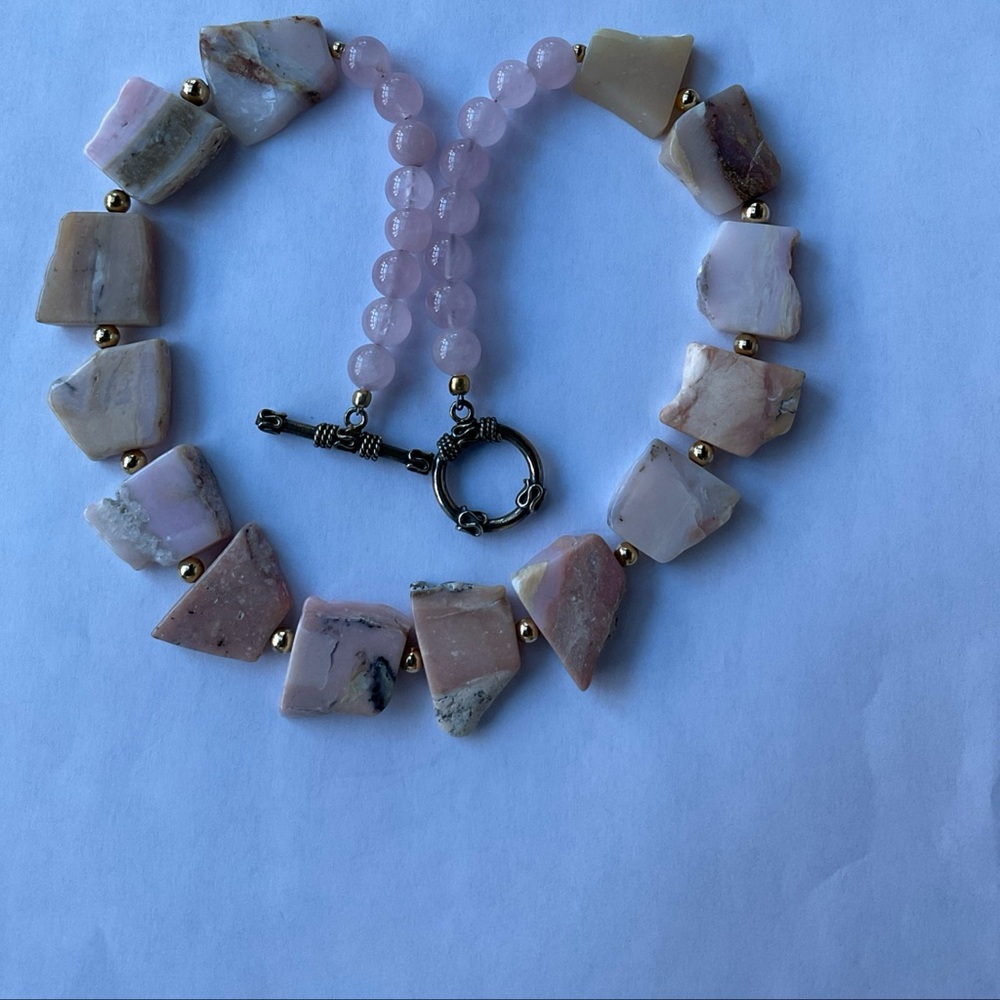 Peruvian opal necklace 18 inches